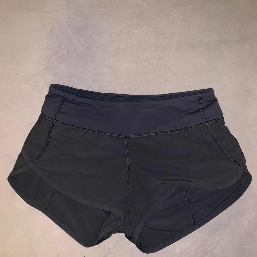 Lululemon black shorts 2.5” inseam size 2